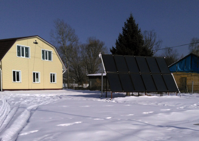 Солнечные коллекторы ЯSolar работа зимой. 